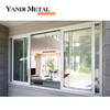 Yandi marca superior, bisagra de acero de aluminio de alta calidad, ventana corrediza de huracán de ahorro de energía de acero inoxidable