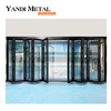 Yandi Sistema de aislamiento térmico puerta mosquitera plegable corrediza de aluminio de doble triple vidrio