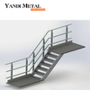 Barandilla exterior de escalera metálica de aluminio de seguridad Barandilla de panel Barandilla de aluminio cubierta de barandilla de escalera