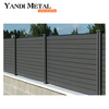 Panel de valla de madera y plástico con grupo de luces LED traseras, panel decorativo, compuesto de madera y plástico, precio comercial, privacidad, puerta de pared de jardín exterior