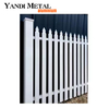 Inserte paneles de valla negra de tubo cuadrado, valla de aluminio para patio, jardín, valla de aleación de Metal, casa de aluminio