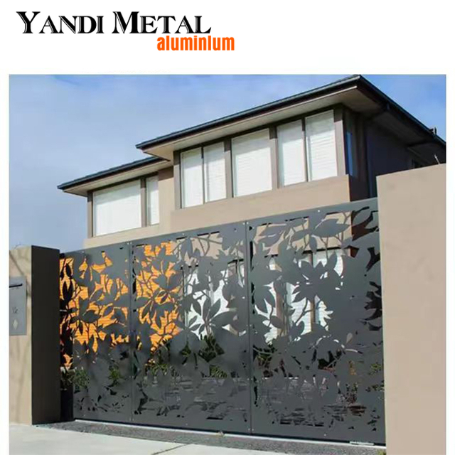 Privacidad decorativa, balcón personalizado, paneles de corte láser de aluminio perforado, valla de pared, valla de jardín