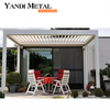 4*6 jardín exterior ocio bioclimático mirador ajustable techo de persiana Pérgola de aluminio eléctrica Pérgola de aluminio impermeable