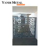 Panel de pantalla de metal perforado para privacidad de jardín de metal de aluminio cortado con láser decorativo para exteriores