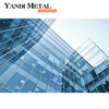 Panel de perfil de muro cortina de aluminio perforado con ventana de vidrio compuesto de vidrio templado doble de alta calidad