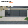 Yandi, diseño de puerta moderno personalizado, puerta de aluminio, diseño de fábrica, puerta de aluminio doméstica caliente