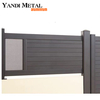 Puerta de aluminio moderna automática exterior eléctrica automática diseño moderno puerta corredera de aluminio impermeable