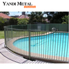 Valla de aluminio para piscina, placa de aleación, valla de metal moderna recubierta de polvo Yandi, jardín al aire libre