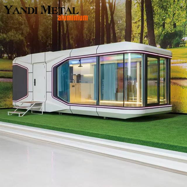 Cápsula espacial con sistema inteligente Cápsula para dormir de lujo Villa móvil prefabricada portátil insonorizada