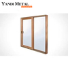 Ventana corrediza de aluminio champán estándar CE, puertas y ventanas de vidrio, ventana corrediza de bronce, ventana de aluminio