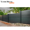 Valla decorativa de calidad para jardín, patio, casa, privacidad parcial o total, postes de aluminio, paneles de valla de listones WPC