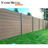 El patio al aire libre de la granja utiliza un sistema de panel de cerca modular de jardín de privacidad compuesto de madera plástica prefabricada con rejilla de cerca de Wpc