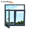 Yandi Casa de estilo moderno Ventanas Ventana corrediza de aluminio de diseño simple con doble acristalamiento