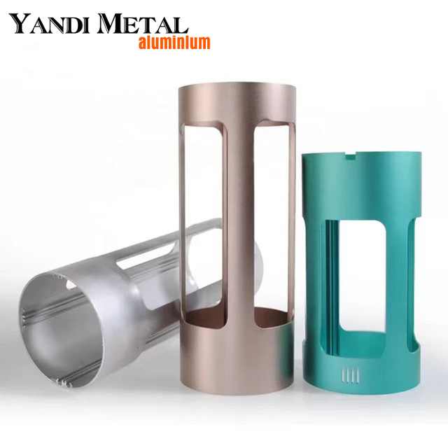 Aleación de aluminio de encargo Shell de Shell de la lámpara del metal de la sombra de la lámpara del CNC para la lámpara que acampa