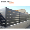Valla de aluminio para jardín, panel con valla vertical de listones de calidad duradera, precio de fábrica, seguridad personalizada