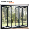 El último diseño, nuevo estilo, villa de aluminio moderna, grandes puertas corredizas de aluminio plegables de doble pliegue