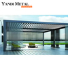 3 × 3 3 × 4 4 × 6 4 × 8 Balcón Metal Lujo moderno jardín impermeable Sistema de cubierta de pérgola de pabellón de aluminio exterior impermeable automático