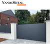 Puerta de aluminio eléctrica, diseño personalizado, villa moderna, puerta corrediza automática de aluminio