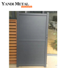 Puerta única decorativa de aluminio, muro delimitador, puerta de entrada de aluminio, puerta principal, puerta corrediza eléctrica de aluminio