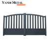 Puertas de aluminio modernas de diseño Puertas eléctricas automáticas Puertas de rejilla personalizadas Puertas residenciales corredizas de aluminio