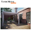 Pérgola personalizada para jardín bioclimático moderno, pérgola manual de aluminio 6×4, toldo de control remoto, pérgola para exteriores