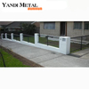 Valla de jardín decorativa de gran venta, valla metálica de aluminio, fabricación personalizada duradera de alta calidad de Yandi