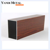 Suministro de perfiles extruidos de aluminio de vidrio Fram personalizados 6061 6063 de color madera de gran venta