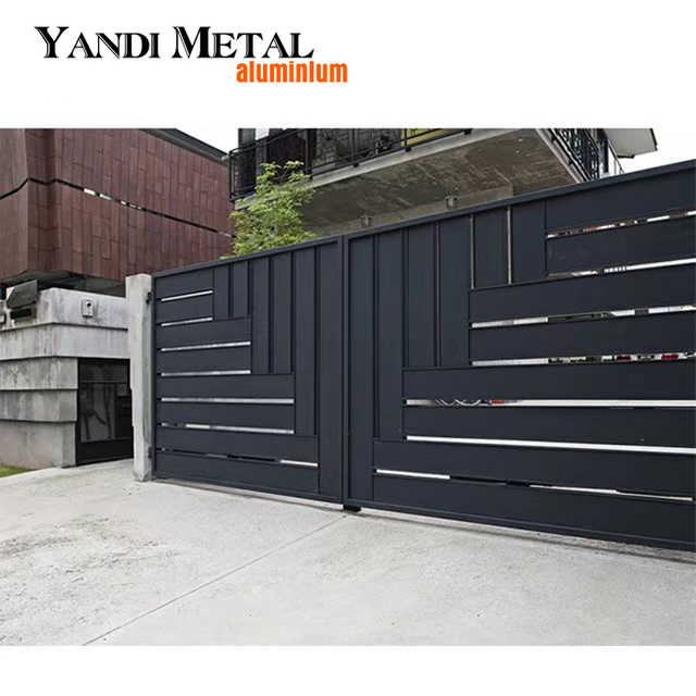 Puerta corredera de estilo moderno, puerta corredera automática con abridor de puerta.