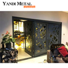 Pantalla de metal cortada con láser para decoración de exteriores, pared de flores, arte decorativo, pantalla de habitación con placa de acero Colton, pantalla decorativa de metal cortada con láser