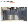 Inserte paneles de valla negra de tubo cuadrado, valla de aluminio para patio, jardín, valla de aleación de Metal, casa de aluminio