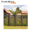 Pantalla de metal cortada con láser para decoración de exteriores, pared de flores, arte decorativo, pantalla de habitación con placa de acero Colton, pantalla decorativa de metal cortada con láser