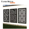 Valla de aluminio personalizada de diseño moderno, decoración DIY para jardín, pantalla metálica de privacidad, pantalla cortada con láser de aluminio