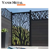 Paneles de corte de aluminio con recubrimiento en polvo 6063/6061/6060 T5 de alta calidad, paneles láser, vallas para puertas interiores y exteriores