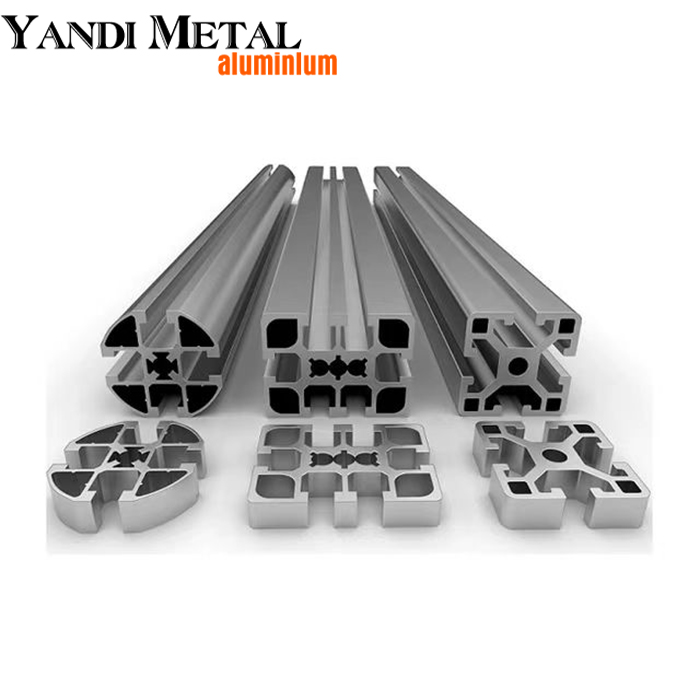 Perfiles de aluminio populares 6063T5 Perfiles extruidos de aluminio Fabricante Perfiles extruidos de aluminio