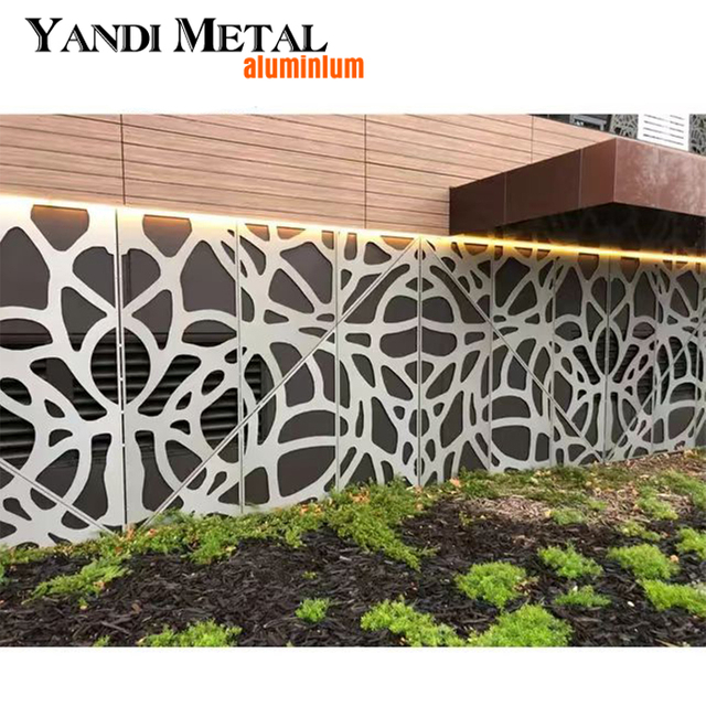 Pantalla de partición de metal de corte por láser para decoración de interiores Panel de metal personalizado Pantalla de corte por láser de aluminio para exteriores