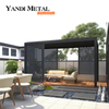 Balcón al aire libre, patio trasero, casa de vidrio templado de aluminio, jardín de invierno, terraza acristalada