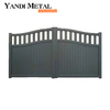 Puertas de privacidad de aluminio Yandi, puertas de acceso eléctricas automáticas, puertas corredizas de aluminio para jardín y patio