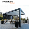 Diseño moderno Sistema bioclimático exterior Louvre Pérgola de aluminio Pérgola metálica a medida