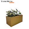 Caja de aluminio decorativa al aire libre de encargo de la maceta de la maceta del pequeño árbol del jardín de la pintura en polvo