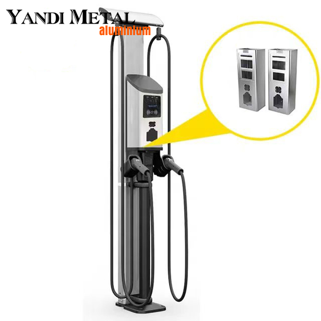 Perfil de carcasa de aluminio CNC de carcasa de pila de carga de batería de vehículo eléctrico personalizado para fábrica de fuentes de plantas de energía