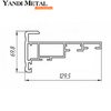 Máquina de fabricación de extrusión de extrusión de tela para publicidad de perfiles de aluminio