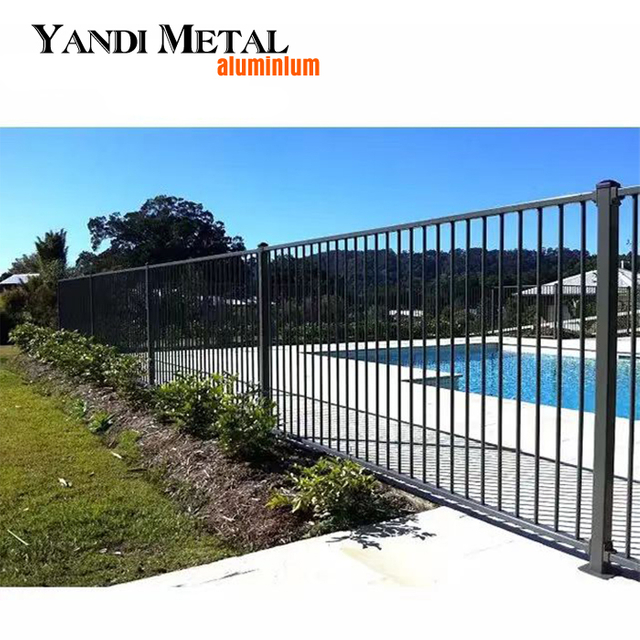 Pantalla de privacidad personalizada para piscina, valla de aluminio metálica para jardín de alta resistencia