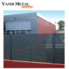 Puertas de tamaño personalizado Puertas corredizas de aluminio personalizadas de metal de lujo negro de aleación de aluminio