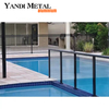 Valla de aluminio para piscina, placa de aleación, valla de metal moderna recubierta de polvo Yandi, jardín al aire libre