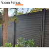 Valla de jardín Wpc a prueba de rayos UV, placa de valla para casa y jardín al aire libre, columna de aluminio, diseño de capa compuesta de madera y plástico para valla de jardín