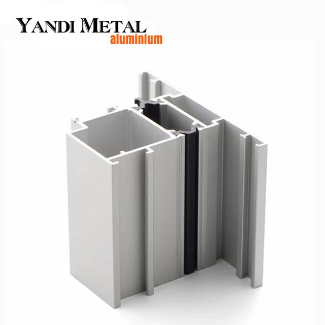Fabricante de puertas y ventanas de aluminio extruido personalizado de material de aluminio Fram anodizado en caliente 6063
