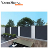 Privacidad Balcón de aluminio Seguridad Panel de valla de jardín de puerta de red de valla de aluminio con recubrimiento de polvo negro