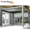Sistema Exterior Jardín Patio terraza Actividad de cubierta Pabellón orientable eléctrico impermeable Lamas bioclimáticas Pérgola de aluminio