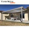 Pérgola de lumbrera de aluminio para exteriores, eléctrica, impermeable, fácil montaje, pérgola de lumbrera de aluminio