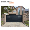 Puerta de aluminio soldada con autógena vendedora caliente del panel de la cerca de la puerta de aluminio de la familia de la entrada de desplazamiento de la villa de la aislamiento